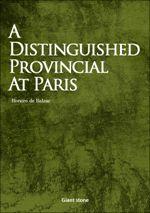 A Distinguished Provincial At Paris